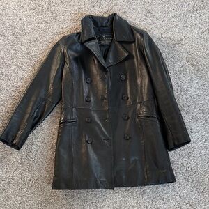 Express Women's Black Leather Jacket